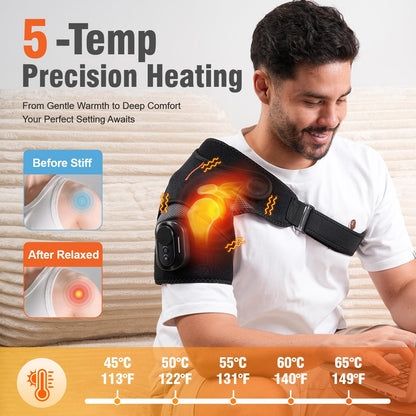 HOMVIMI Cordless Heated Shoulder Wrap with Vibration