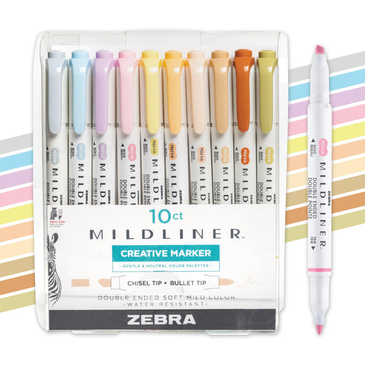 Zebra Pen Mildliner Dual-Tip Highlighter Marker Set