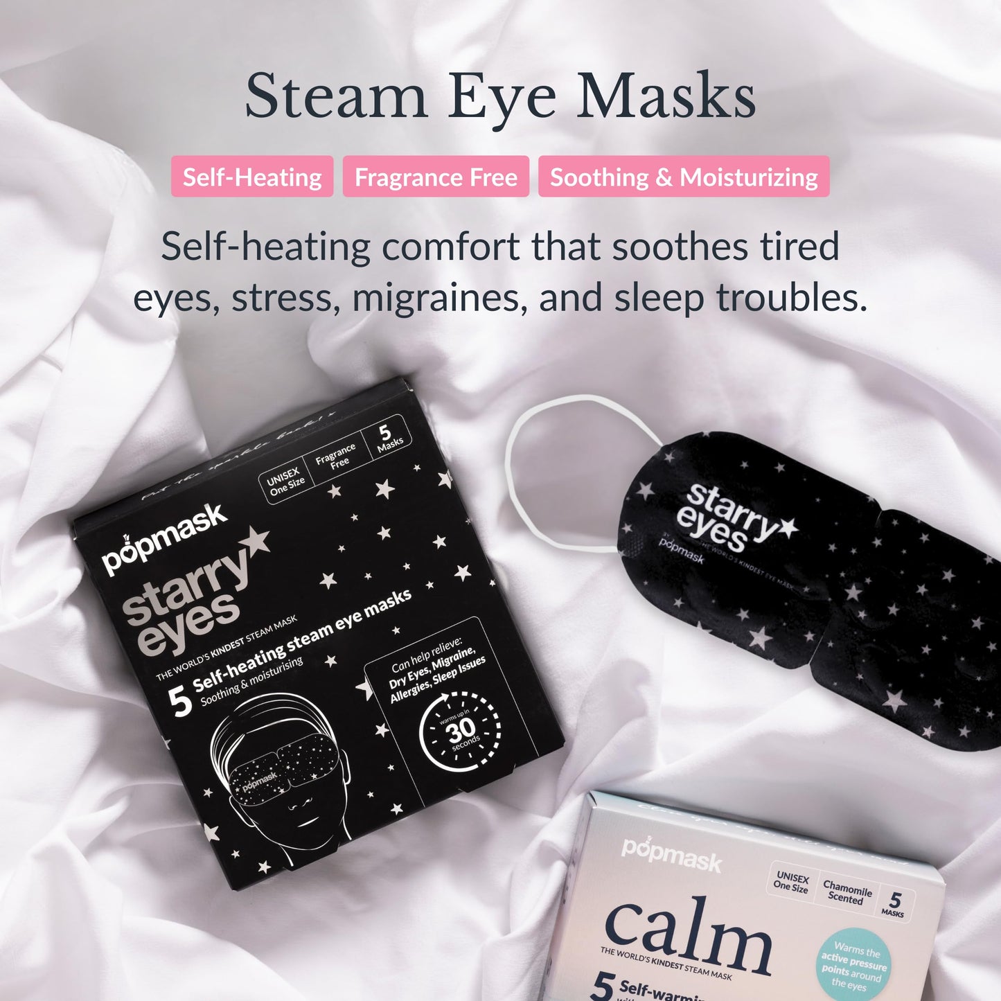 Popmask Starry Eyes Self Heating Steam Eye Masks 5 Pack