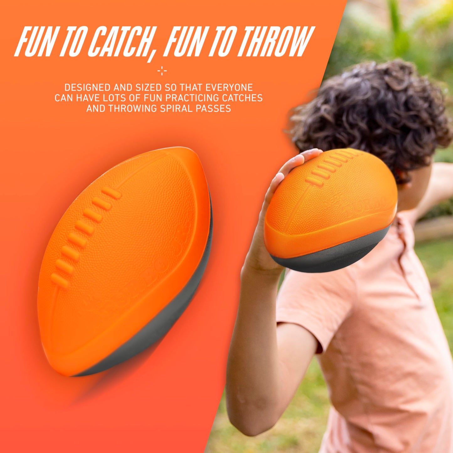 NERF Turbo Jr. Kids Foam Football