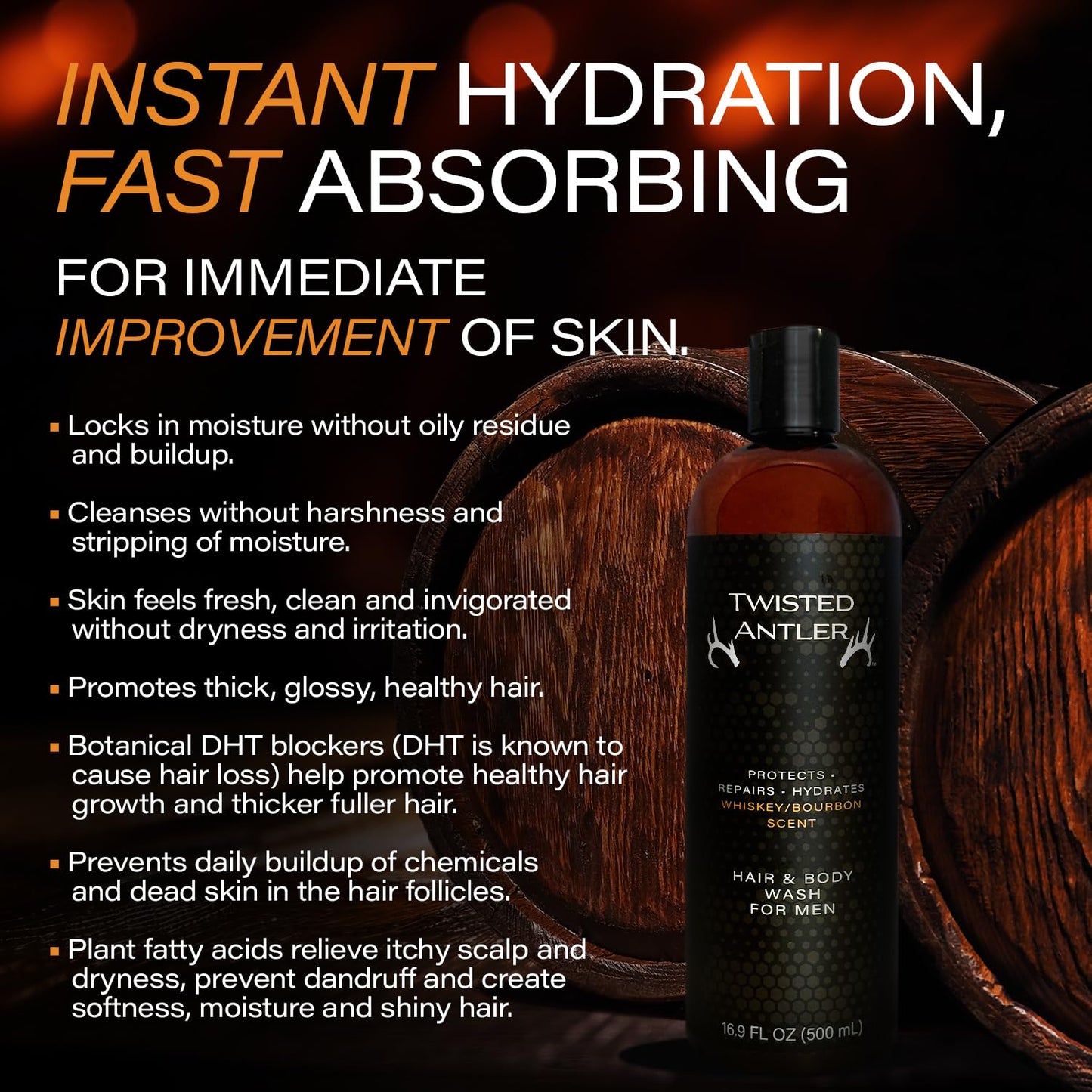 Twisted Antler 2-in-1 Hair & Body Wash 500 ml