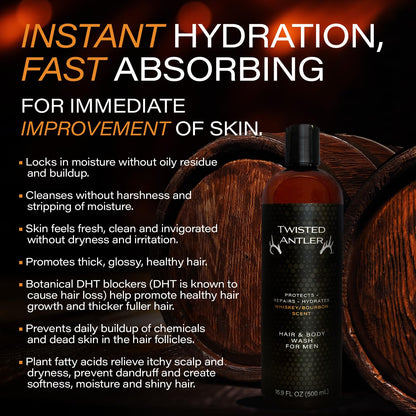 Twisted Antler 2-in-1 Hair & Body Wash 500 ml