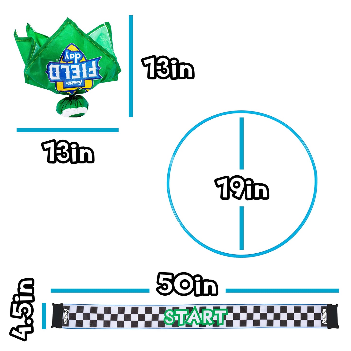 Franklin Field Day Deluxe Tic Tac Toe Racing for Kids and Adults