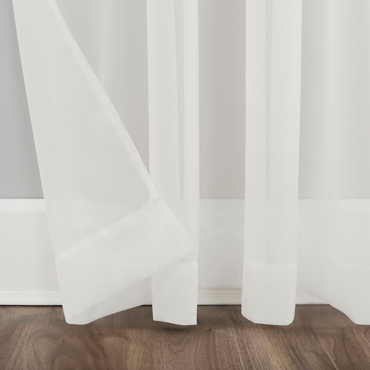 No. 918 Emily Sheer Voile Curtain Panel 59x84 Eggshell