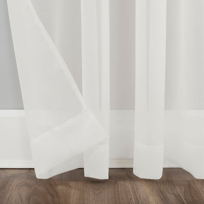 No. 918 Emily Sheer Voile Curtain Panel 59x84 Eggshell