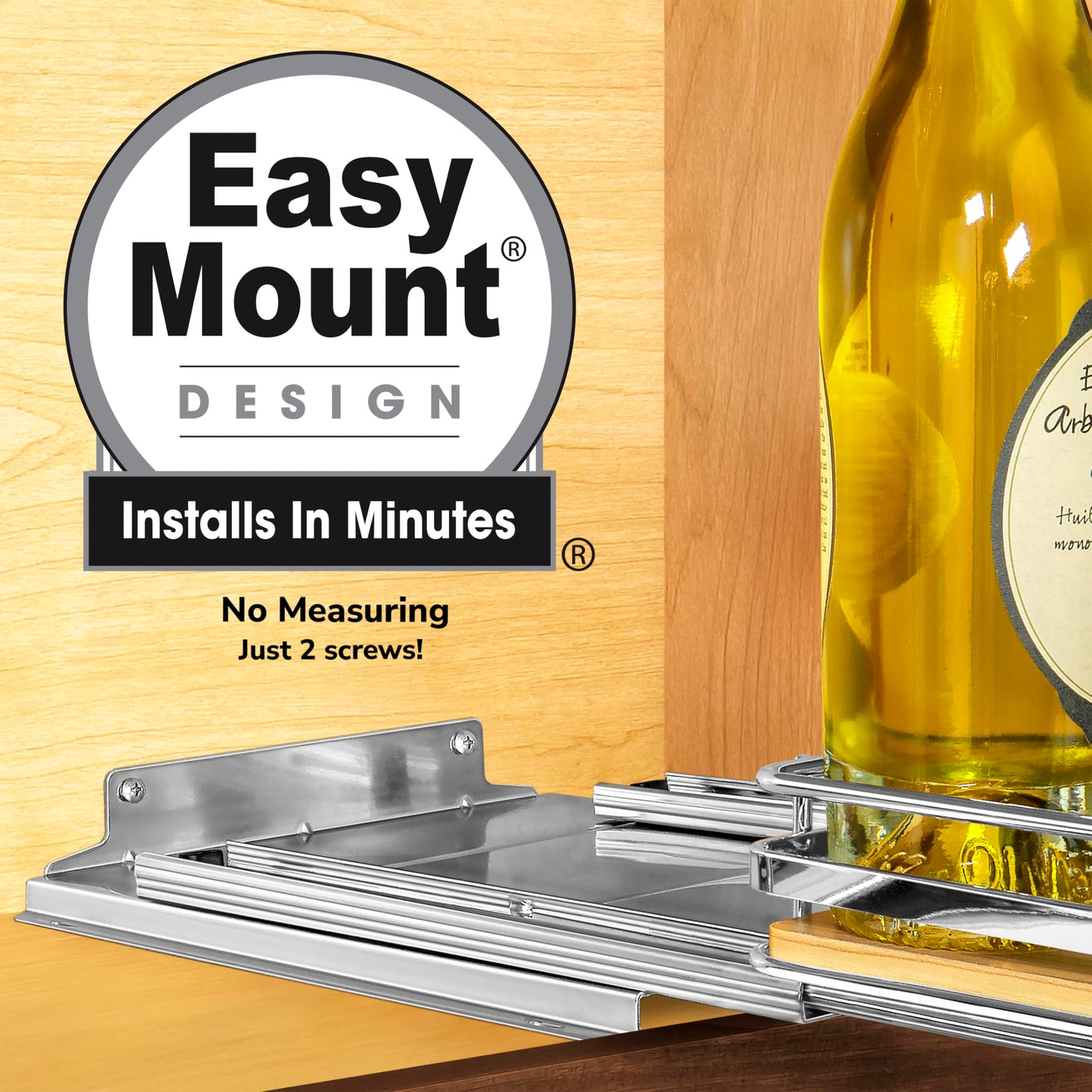 Elite Pull Out Spice Rack Organizer for Cabinet,10-1/4 in.