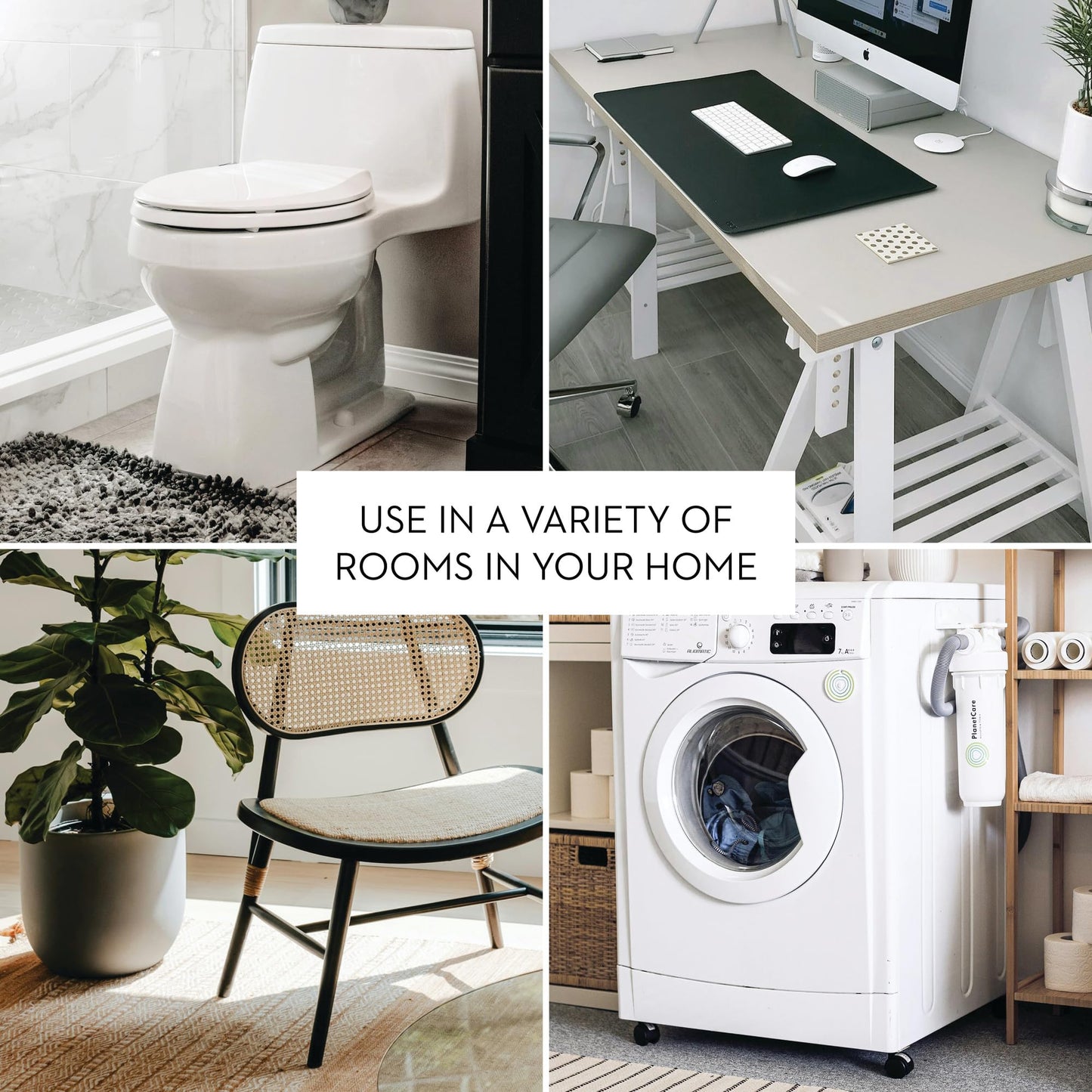 iDesign Slim Bathroom Trash Can