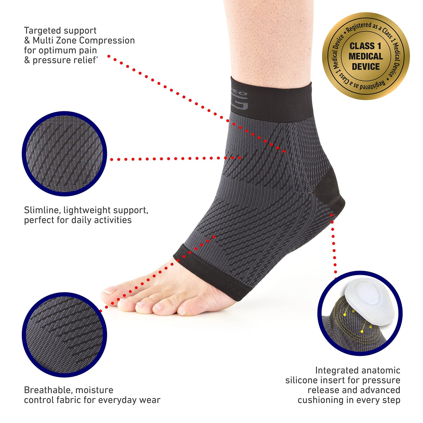 Neo G Plantar Fasciitis Everyday Support, Large