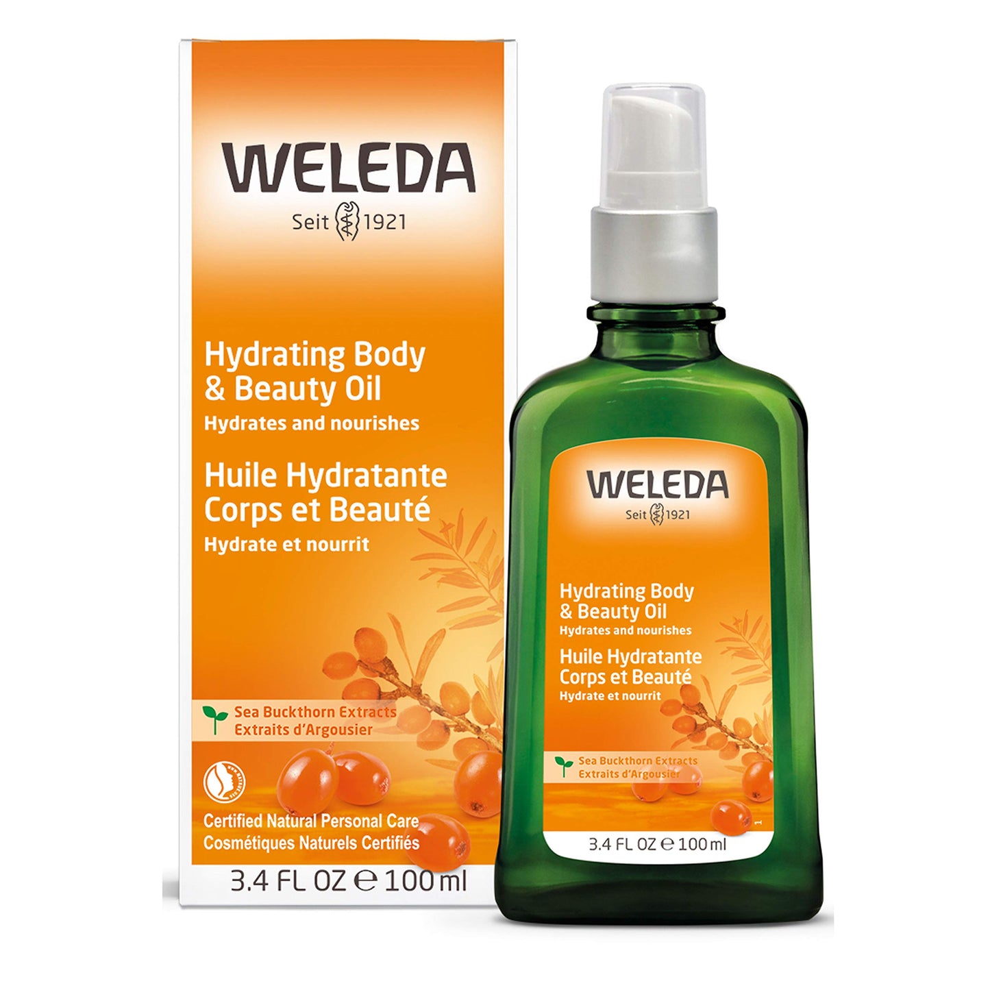 Weleda Sea Buckthorn Body Oil, 3.4 Fluid Ounce