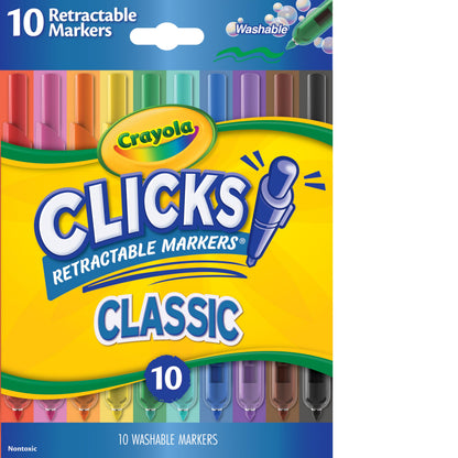 Crayola Clicks Retractable Tip Markers (10ct)