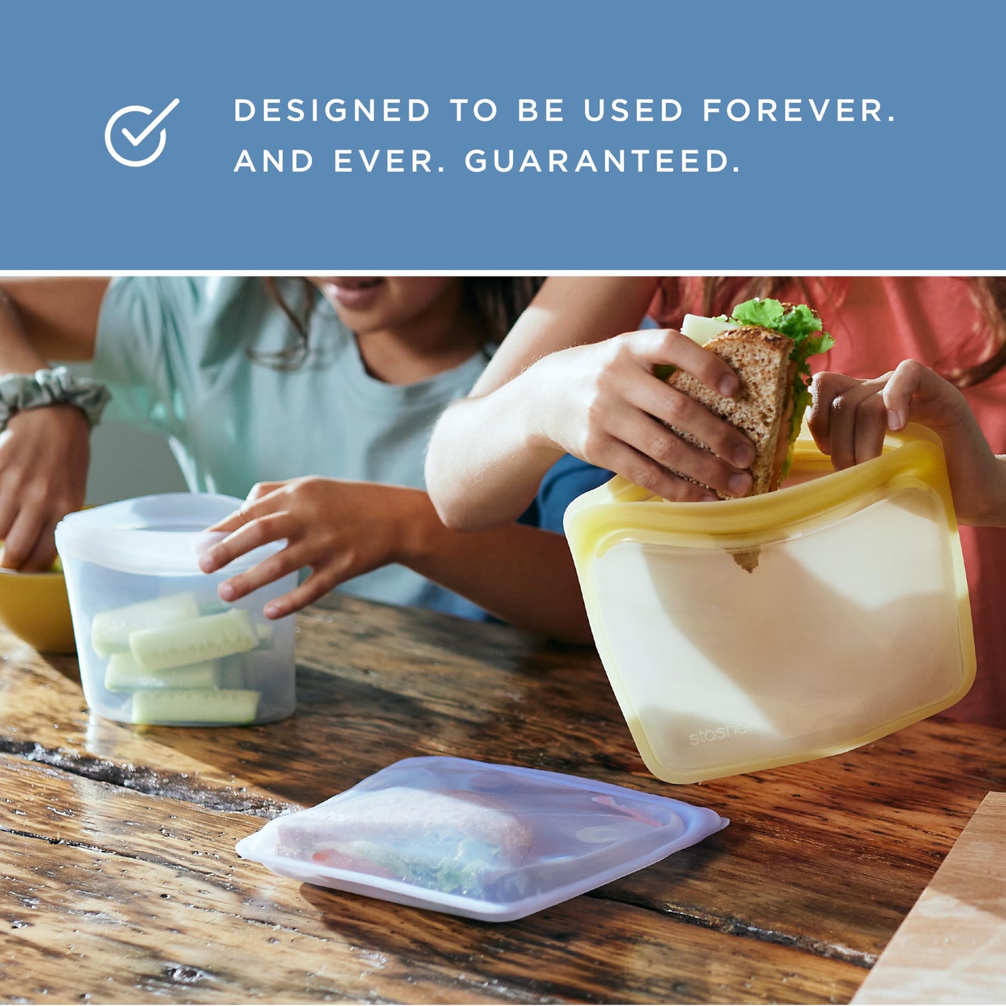 Stasher Silicone Reusable Food Storage Bag