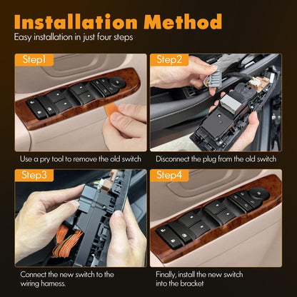Front Driver Side Power Window Switch and Door Lock \