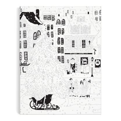 Galison Joy Laforme Christmas Square – Paint By Numbers Kit
