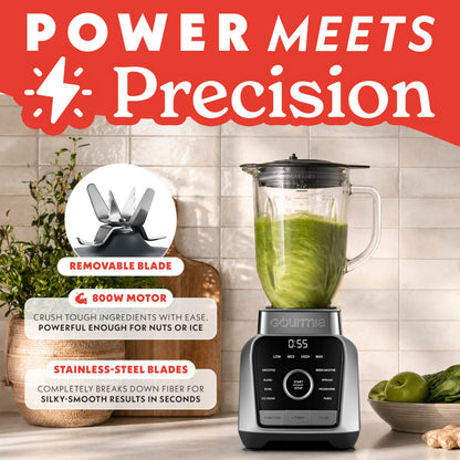 Gourmia 1250W 4-Speed Blender Gray