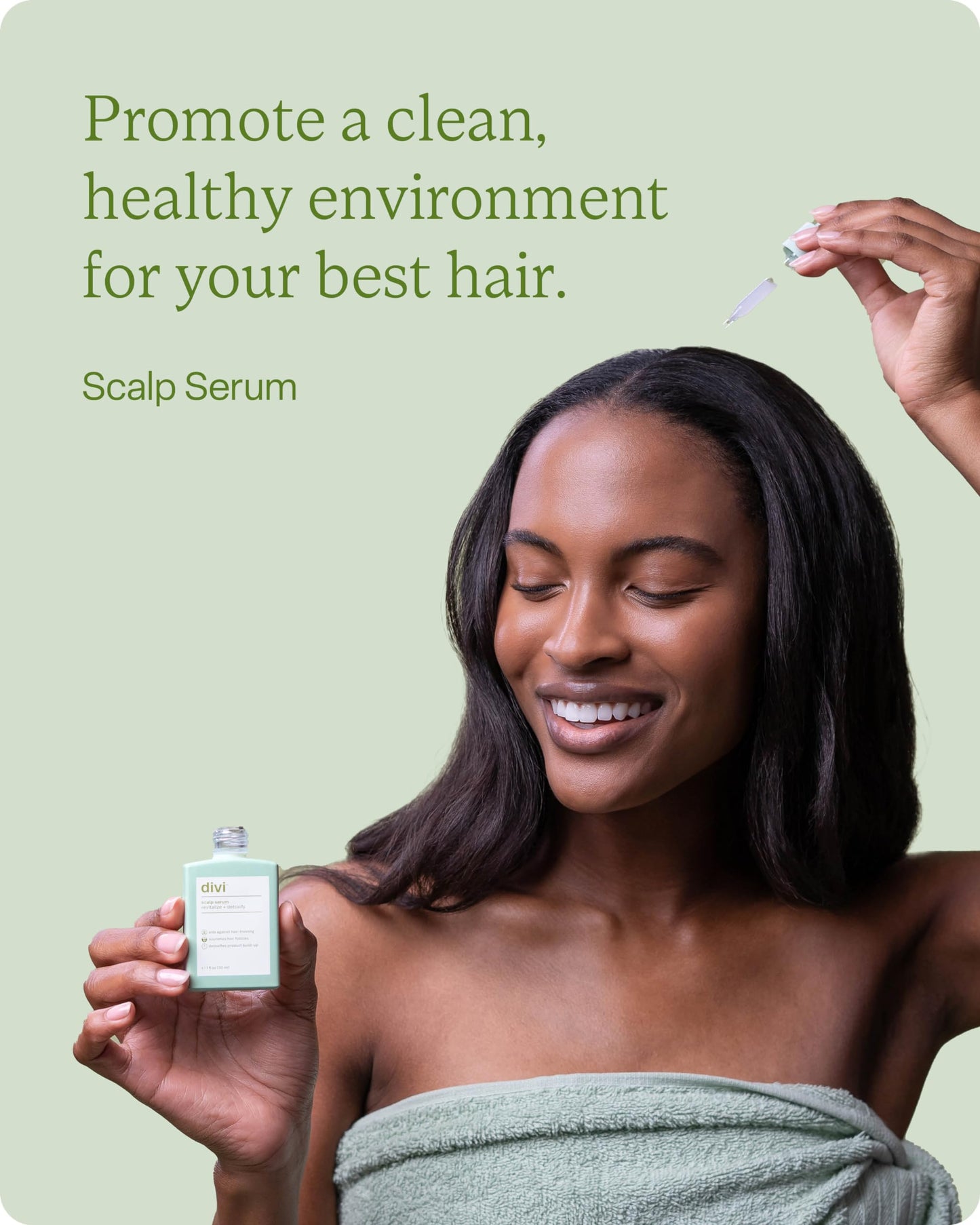 Divi Healthy Hair Bundle: Scalp Serum 1 fl oz and Hair Vitamins, 30-Day Supply