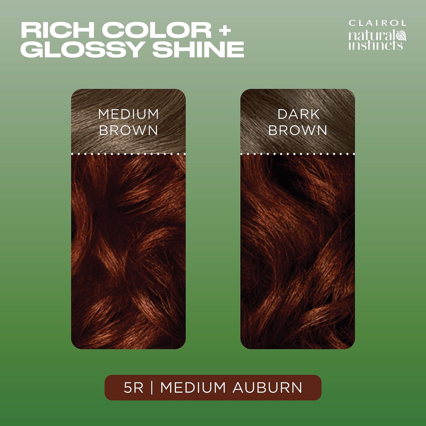 Clairol Natural Instincts, 5R Medium Auburn