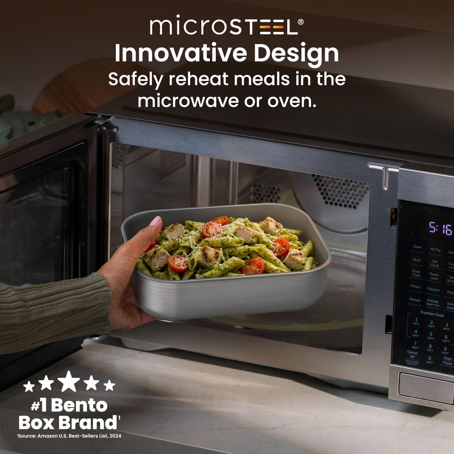 Bentgo MicroSteel Leak-Proof Lunch Box 5-Cup