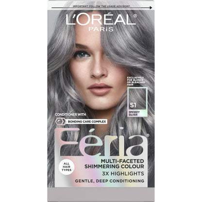L’Oréal Feria Hair Color, Smokey Silver