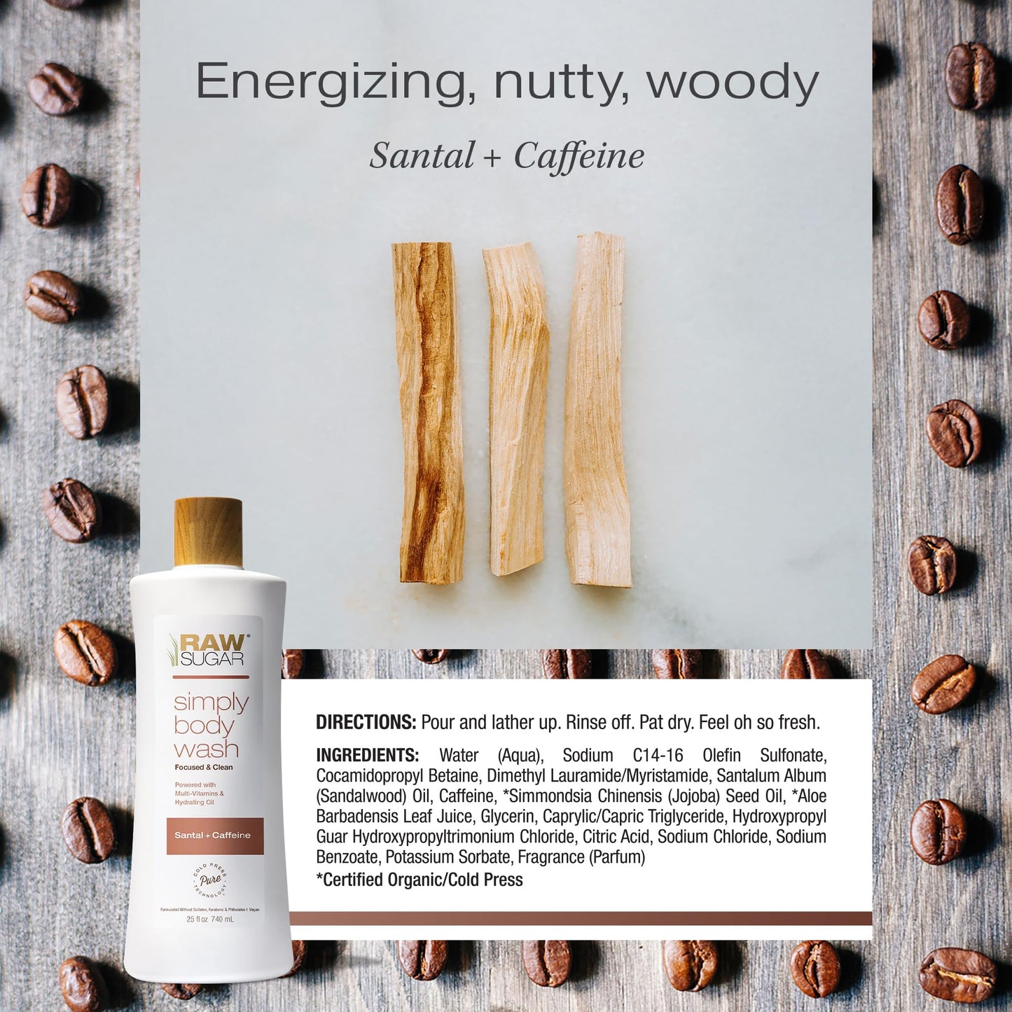 Simply Body Wash | Santal + Caffeine