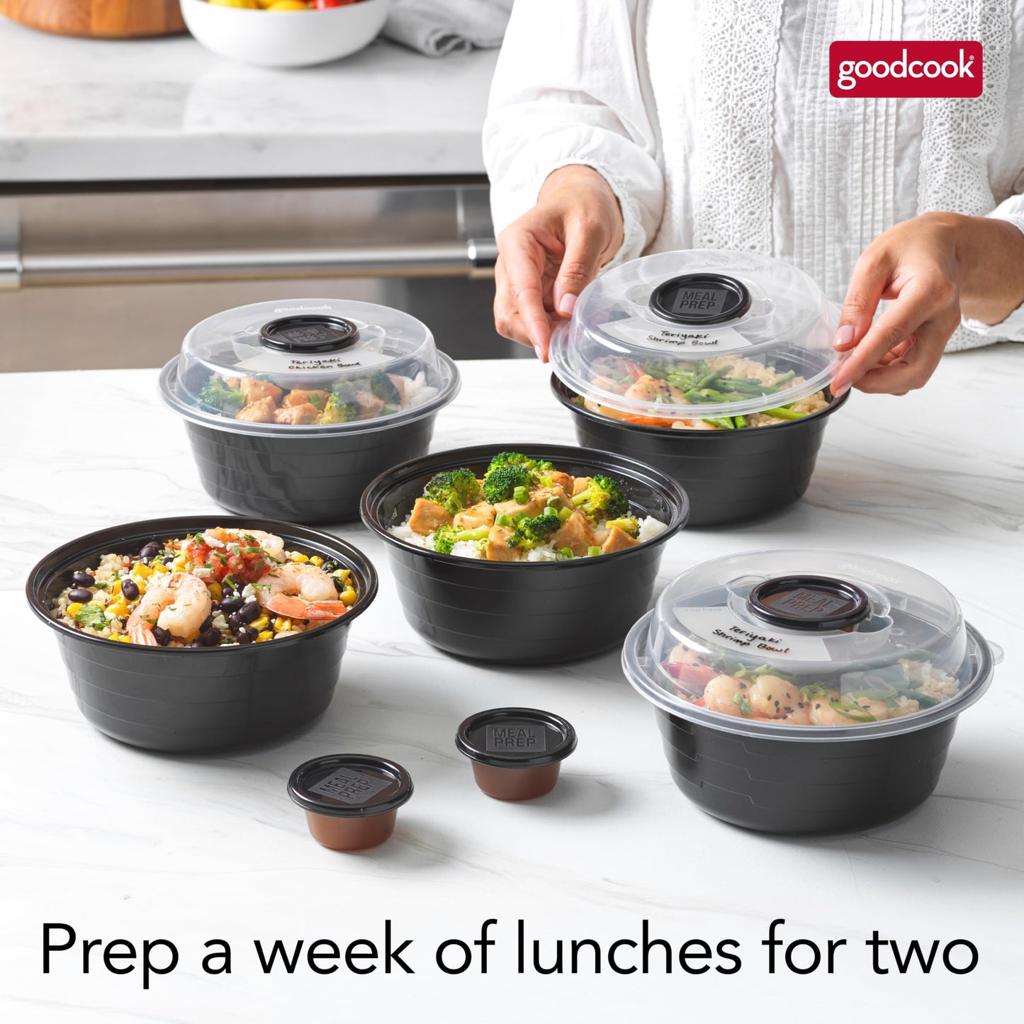 GoodCook 4-Cup Meal Prep Bowls Set 10 ct.