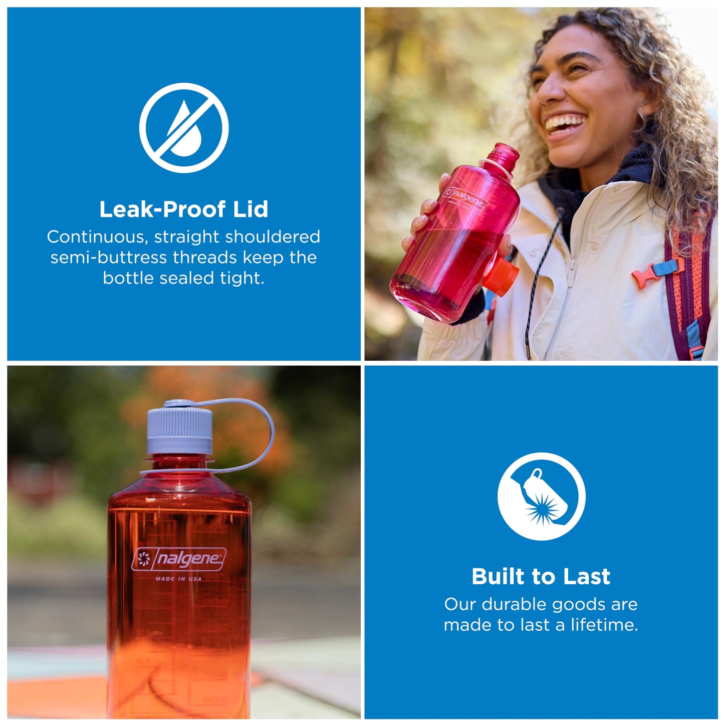 Nalgene 32 oz Narrow Mouth Water Bottle