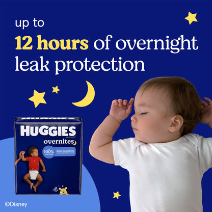 Huggies 7 Overnight Diapers (41+ lbs), 36 Ct