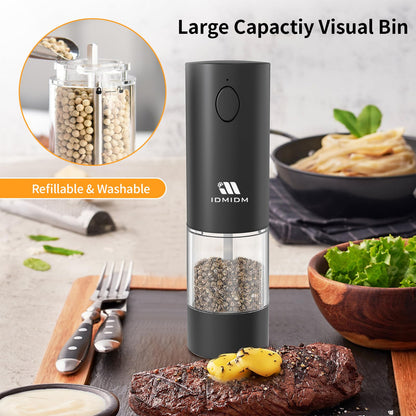 Rechargeable Salt & Pepper Grinder Set