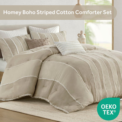 INK+IVY Shay Comforter Set, King/Cal King, Taupe 3pc