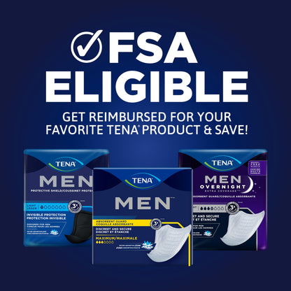 TENA Men Maximum Guards, Incontinence Pads for Men, 48 ct