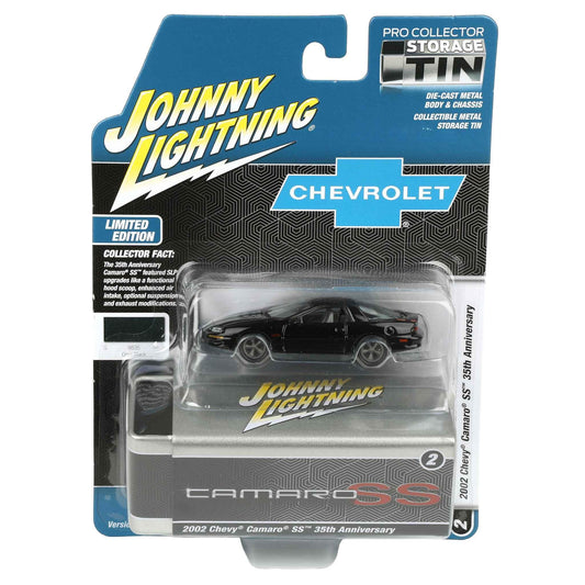 2002 Chevy Camaro SS 35th Anniversary Diecast with Collector Tin