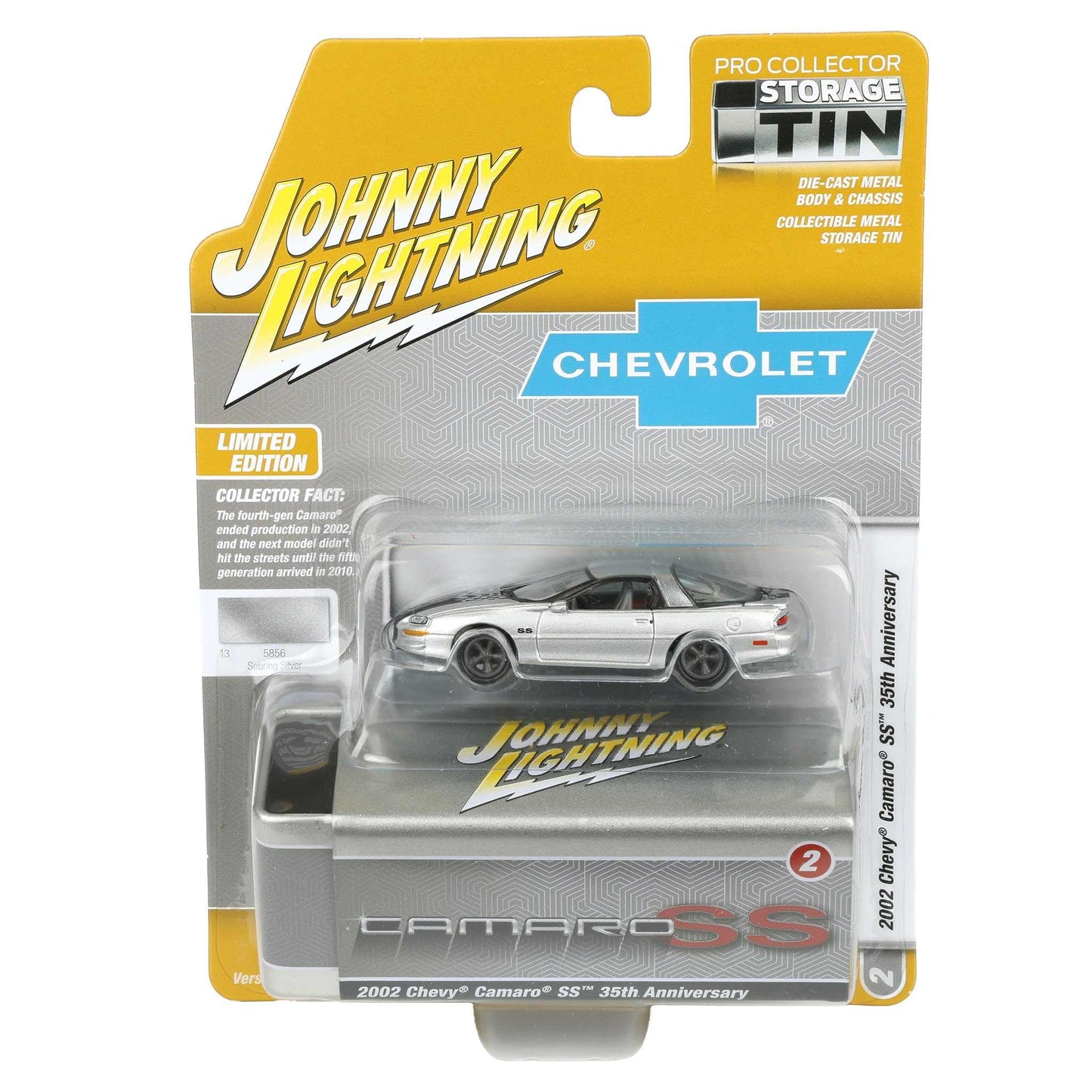 2002 Chevy Camaro SS Diecast with Collector Tin