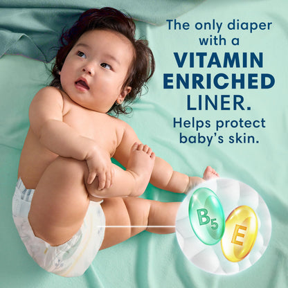 Pampers Pure Baby Diapers Sz 2 12-18 Lbs 74pk