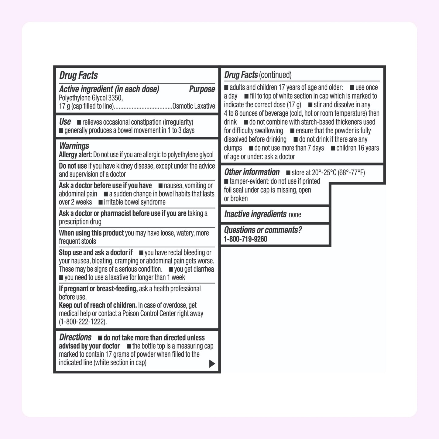 Amazon Basics ClearLax 1.11 lb EXP 9/2028