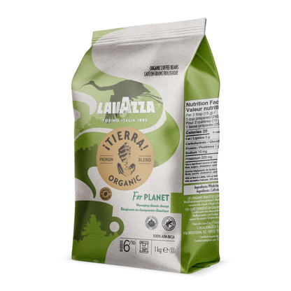 Lavazza Tierra Organic Light Roast Whole Bean Coffee 2.2lb (Best By 07/30/2026)