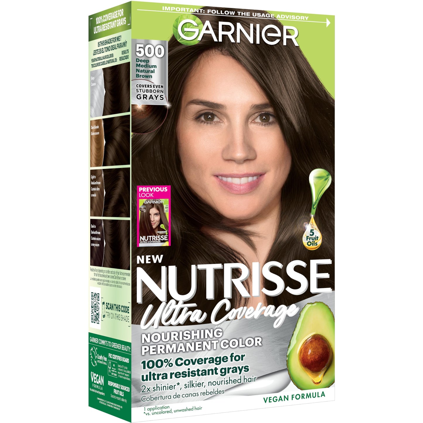 Garnier Nutrisse 500 Deep Medium Natural Brown