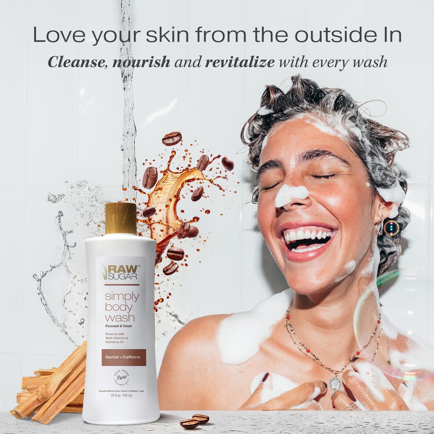 Simply Body Wash | Santal + Caffeine