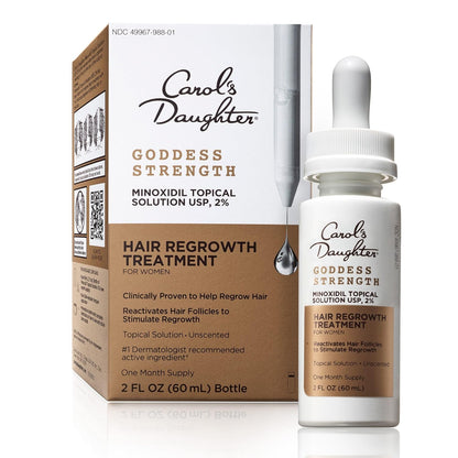 Carol's Daughter Goddess Strength Hair Regrowth Treatment for Women 2% Minoxidil Solution - 2 Fl Oz *Exp 09/2026* *Damaged Box*