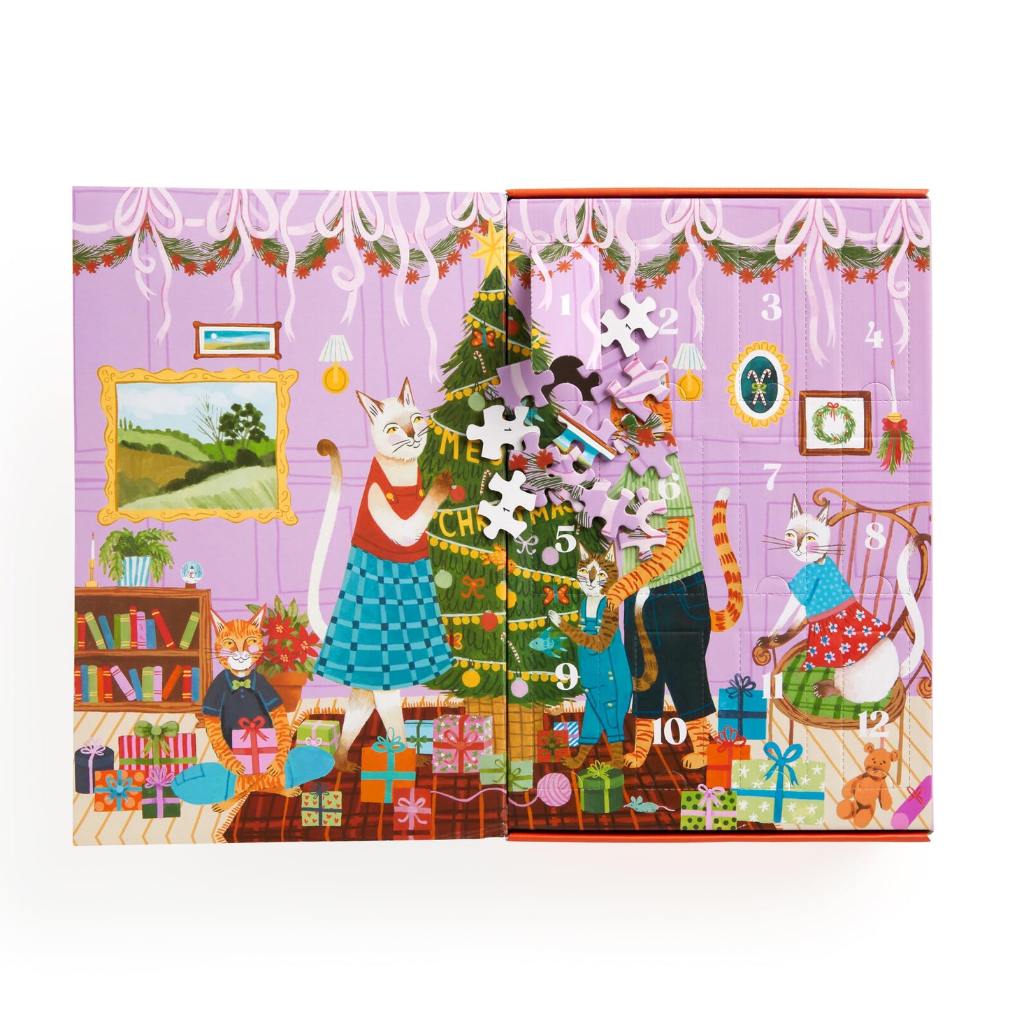 Galison Meowy Christmas 12 Days of Puzzles