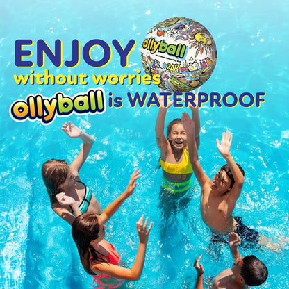 Ollyball - The Ultimate Indoor Kickball for Kids and Parents! Kick it. Color it. Play Ball in The House.