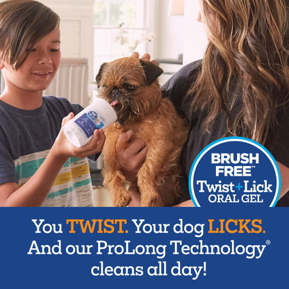 Twist and Lick Dog Dental Gel Peanut Butter 2oz (Best By Oct. 2027)