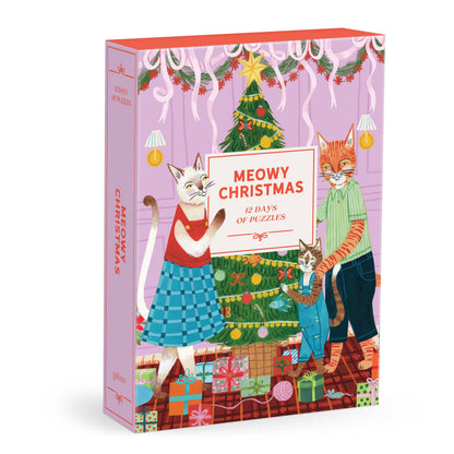 Galison Meowy Christmas 12 Days of Puzzles