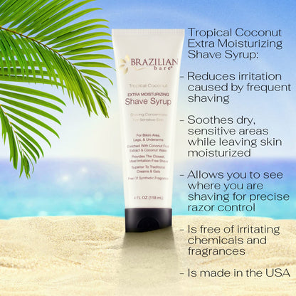 Brazilian Bare Tropical Coconut Extra Moisturizing Shave Syrup