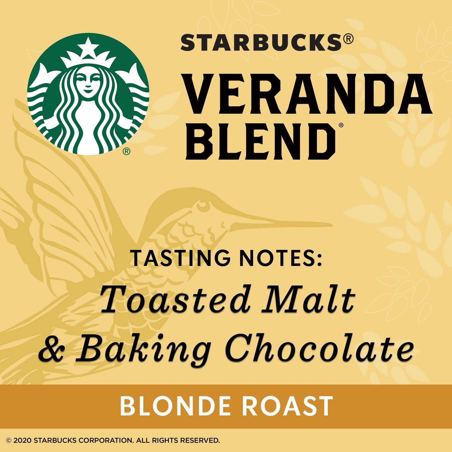 Starbucks Veranda Blend Whole Bean Coffee 12 oz (BB Jul 30 202630)
