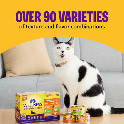 Wellness Complete Health Adult Cat Food Turkey 3oz 24pk (Best By 12/09/2027)