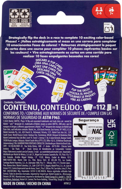 Mattel Games Phase 10 Flip Card Game