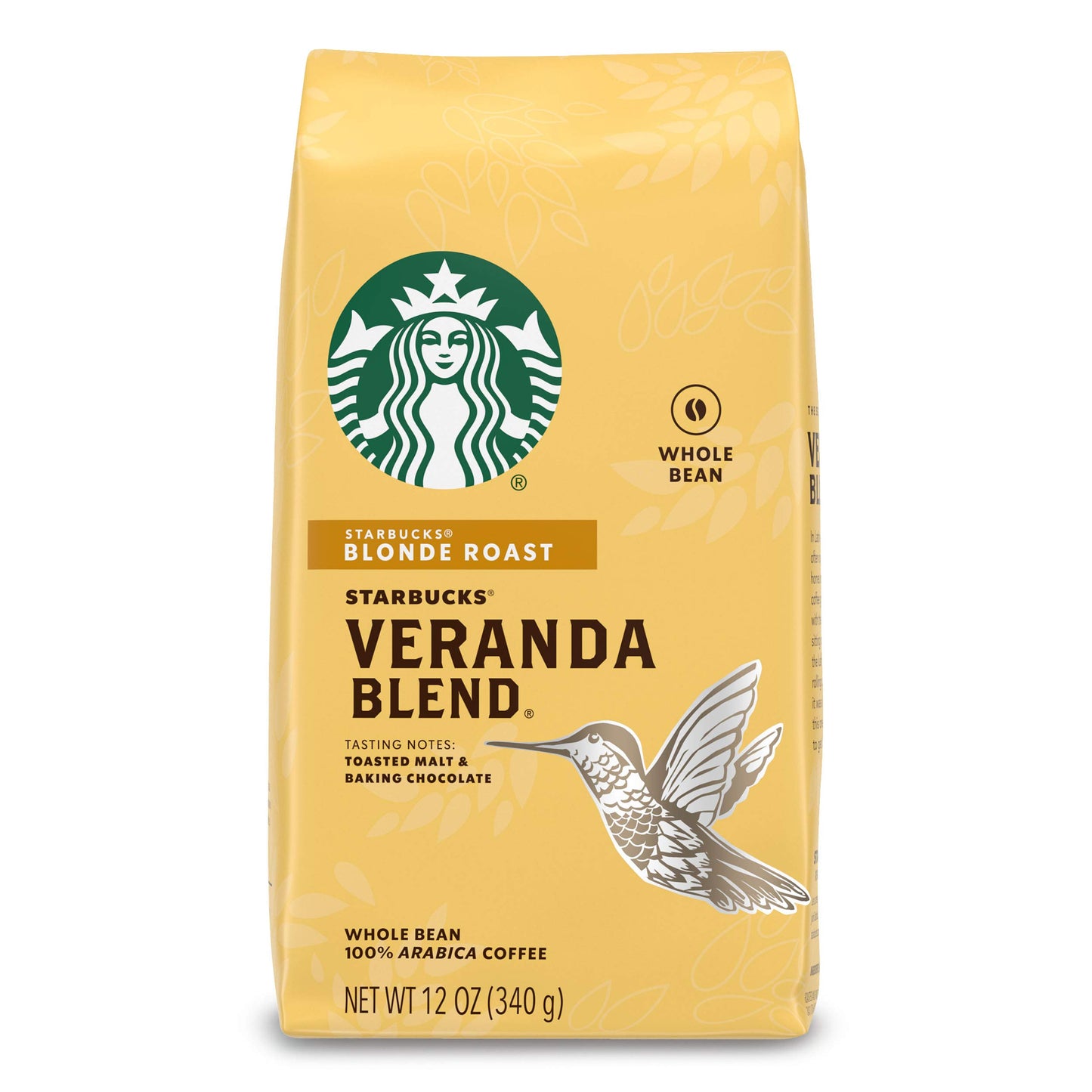 Starbucks Veranda Blend Whole Bean Coffee 12 oz (BB Jul 30 202630)