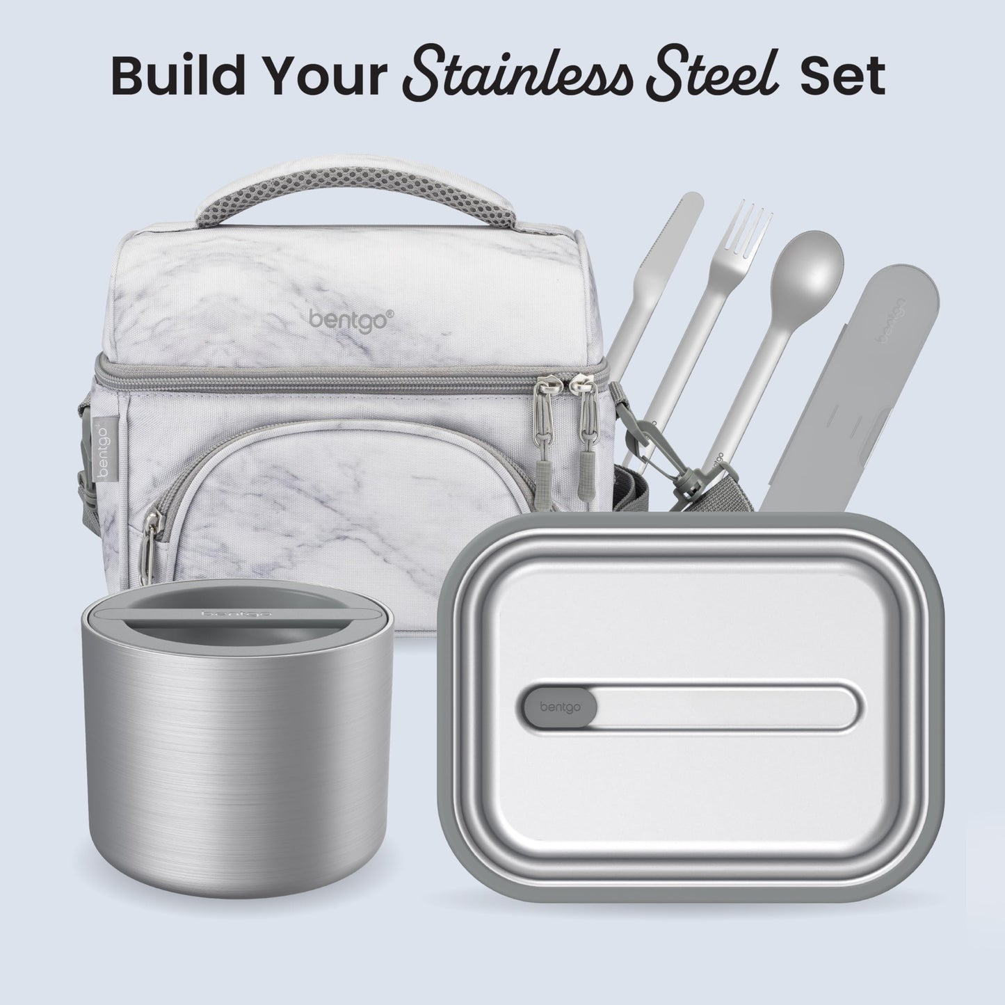 Bentgo MicroSteel Leak-Proof Lunch Box 5-Cup