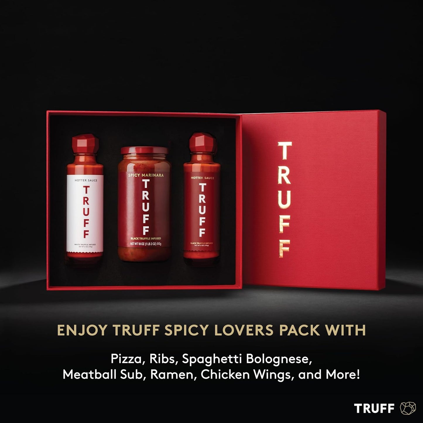 TRUFF Hotter Sauce Gift Pack of 3 bottles
