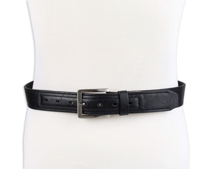 Dickies Men's Reinforced Leather 1 1/2 Inch Work Belt, Small,