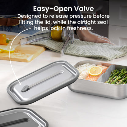 Bentgo MicroSteel Leak-Proof Lunch Box 5-Cup